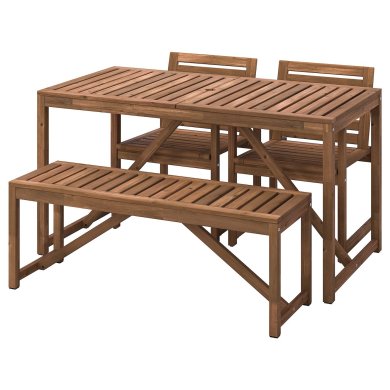 IKEA Комплект садових меблів NAMMARO Дерево (ИКЕА НАММАРО) 39544374