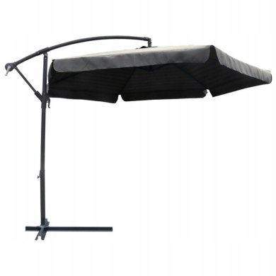 Садовый зонт с чехлом Kontrast FRISCO 350 см Темно-серый 5.06.27591