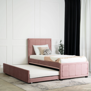 Кровать Mebel Elit ELIF 90x200 см Розовый ME.ELIF/90/R/V/LOZ