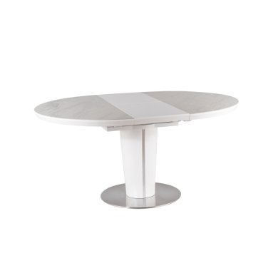 Стол Signal Orbit Ceramic | Белый (эффект мрамора) / Белый ORBITCBB120