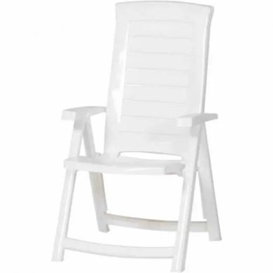 Складаний садовий стілець ARUBA Білий 140256
