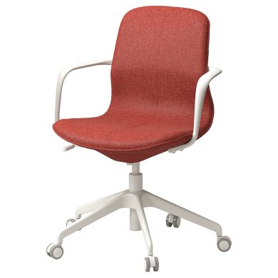IKEA Офісне крісло LANGFJALL Червоний (ИКЕА ЛАНГФЬЯЛЛЬ) 99507726