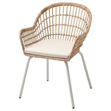 IKEA Обідній стілець NILSOVE/NORNA Бежевий (ИКЕА НИЛСОВЕ/НОРНА) 19304006