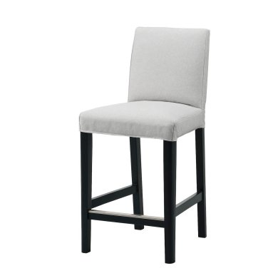 IKEA Барный стул BERGMUND Светло-серый (ИКЕА БЕРГМУНД) 89388173