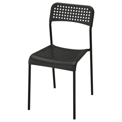 IKEA Обеденный стул ADDE Черный (ИКЕА АДДЕ) 90214285