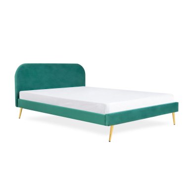 Ліжко Homla VENLO Welur 160x200 см | Зелений 160270