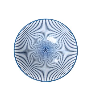 Тарелка глубокая Homla NAVIA 16см | Белый / Синий / Принт 157755