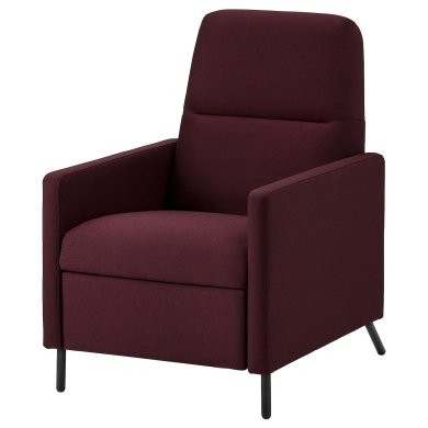 IKEA Кресло мягкое раскладное с реклайнером GISTAD Темно-красный (ИКЕА ГИСТАД) 40466389