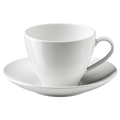 IKEA Чашка чайная с блюдцем VARDERA (ИКЕА VÄRDERA) 40277459