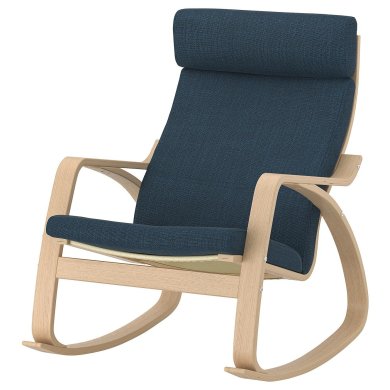 IKEA Кресло-качалка POANG Темно-синий (ИКЕА ПОАНГ) 39429152