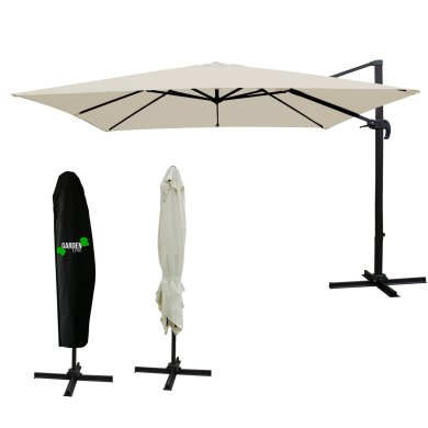 Садовый зонт с чехлом Garden Line MINI ROMA 250 см Бежевый GAO5385