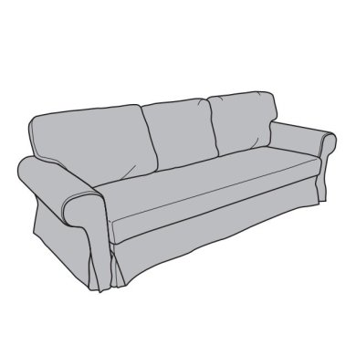 IKEA Каркас тримісного дивана-ліжка VRETSTORP (ИКЕА ВРЕТСТОРП) 20472602