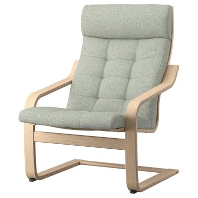 IKEA Кресло-качалка POANG Светло-зеленый (ИКЕА ПОАНГ) 09501917