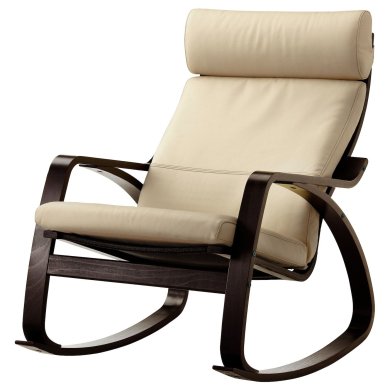 IKEA Кресло-качалка POANG Бежевый (ИКЕА ПОАНГ) 89429324