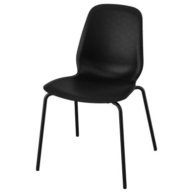 IKEA Обідній стілець LIDAS Чорний (ИКЕА ЛИДАС) 49505560