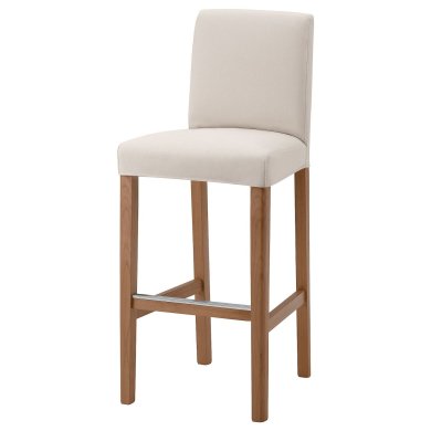 IKEA Барный стул BERGMUND Бежевый (ИКЕА БЕРГМУНД) 79388215