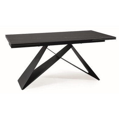 Розкладний стіл Signal Westin Ceramic | Чорний/Чорний матовий WESTINCCC160