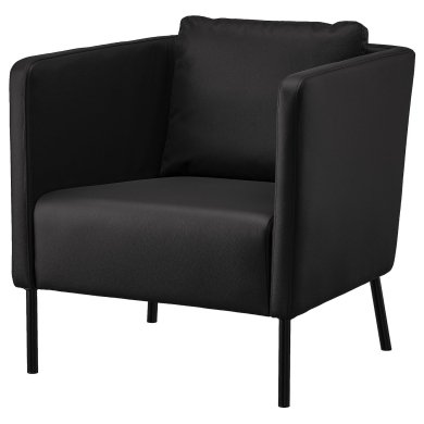 IKEA Кресло мягкое EKERO Черный (ИКЕА ЭКЕРО) 70494588
