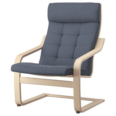 IKEA Кресло-качалка POANG Синий (ИКЕА ПОАНГ) 79502188