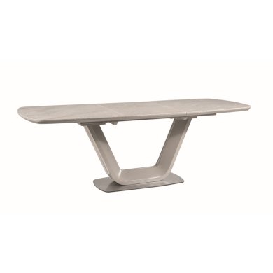 Стол Signal Armani Ceramic | Серый (эффект мрамора) / Серый матовый ARMANISZ160