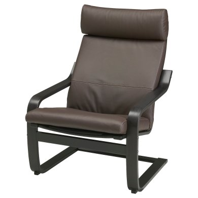 IKEA Кресло-качалка POANG Темно-коричневый (ИКЕА ПОАНГ) 59829125