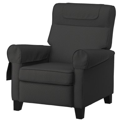 IKEA Кресло мягкое раскладное с реклайнером MUREN Темно-серый (ИКЕА МУРЕНЕ) 10438557