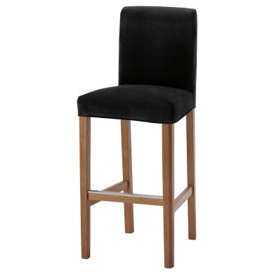 IKEA Барный стул BERGMUND Черный (ИКЕА БЕРГМУНД) 89399789