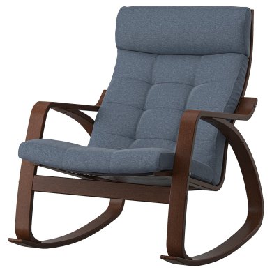 IKEA Кресло-качалка POANG Синий (ИКЕА ПОАНГ) 59502207