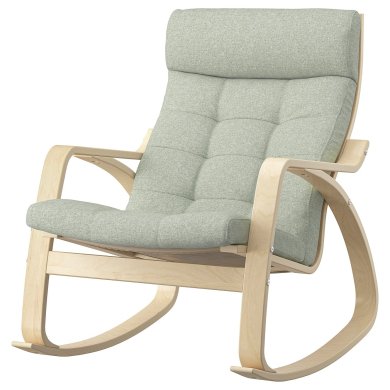 IKEA Кресло-качалка POANG Светло-зеленый (ИКЕА ПОАНГ) 19501969