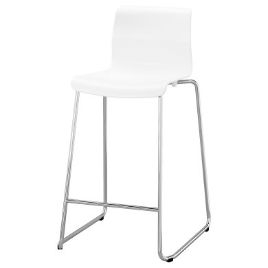 IKEA Барний стілець GLENN Білий (ИКЕА ГЛЕН) 60131734