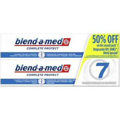 Зубна паста BLEND A MED COMPLETE 7 Crystal White 2x100 мл 4015600620530