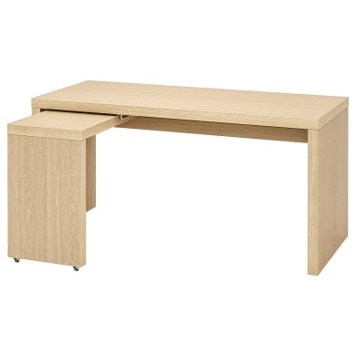IKEA Стіл письмовий з висувною панеллю MALM (ИКЕА МАЛЬМ) 50359826