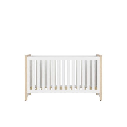 Детская кроватка BRW Timon | Белый / Бук